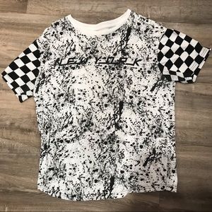 Paint splattered graphic New York T-shirt